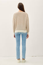 Load image into Gallery viewer, Striped Crochet Knit Sweater
