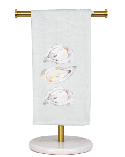 Watercolor Oyster Hand Towel