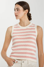 Load image into Gallery viewer, Sleeveless Open Weave Sweater Top
