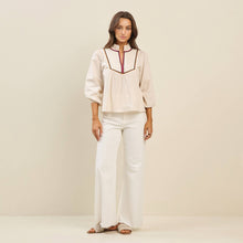 Load image into Gallery viewer, Embroidered Bib Front Top
