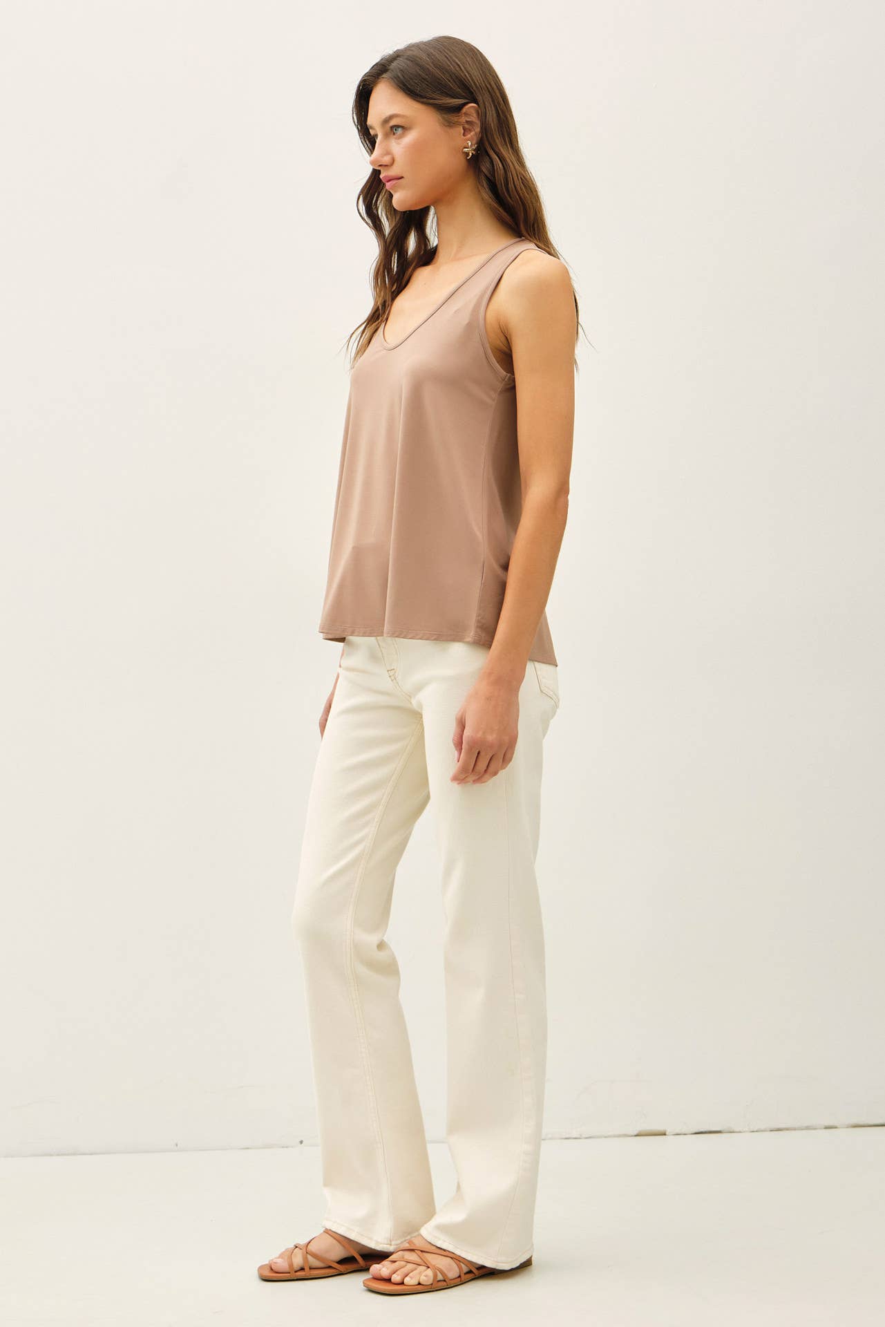 Bamboo Flowy U-Neck Tank Top