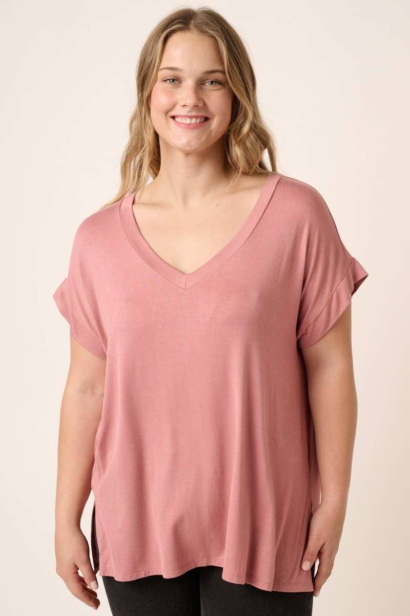 Bamboo V Neck Top