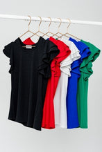 Load image into Gallery viewer, Ribbed Round Neck Double Sleeve Top
