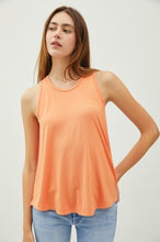 Load image into Gallery viewer, Flowy Curved Hem Sleeveless Top
