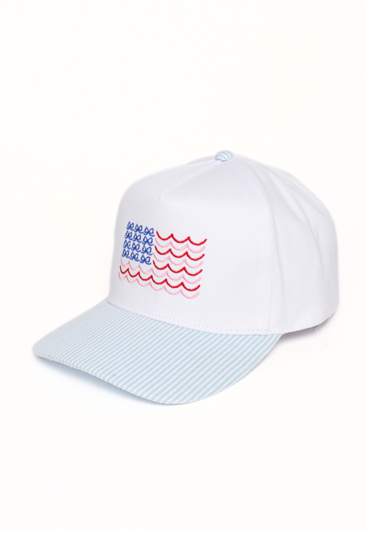 Americana Flag Embroidered Baseball Cap
