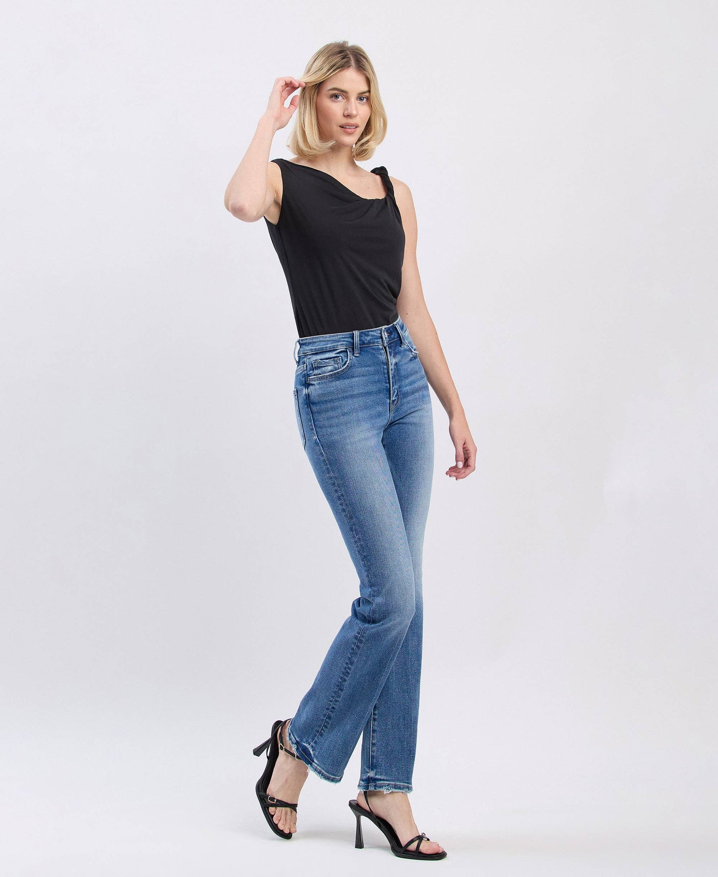 Allison High Rise Full Length Bootcut Jeans