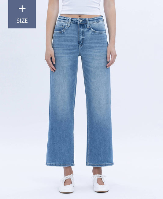 TC High Rise Wide Leg Jeans- Plus