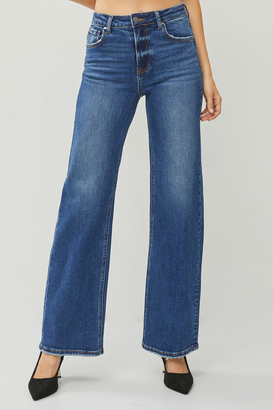 High Rise Straight Jeans