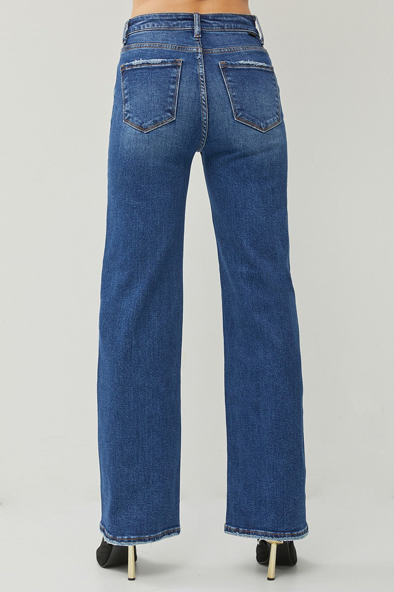 High Rise Straight Jeans