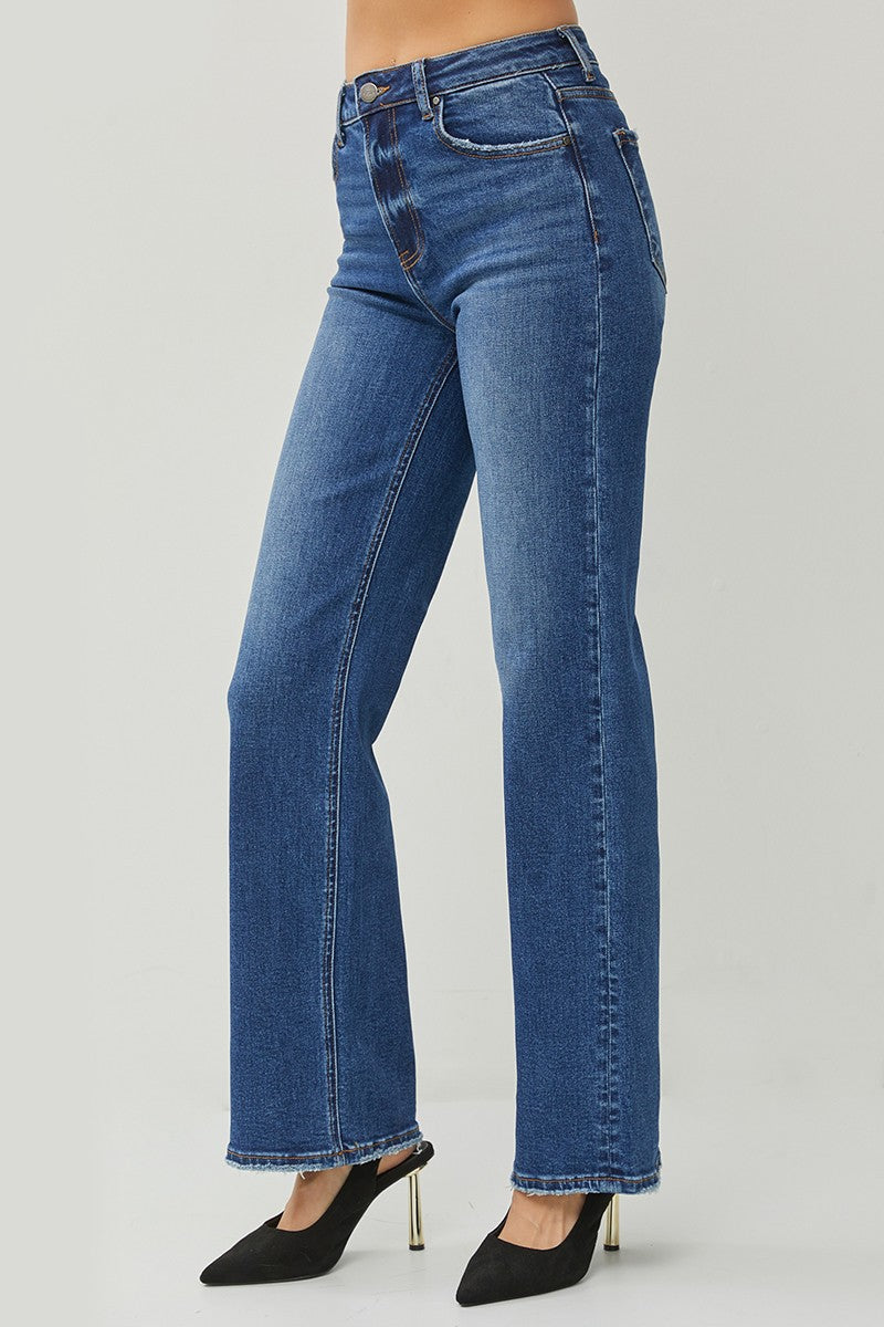 High Rise Straight Jeans