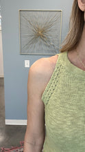 Load image into Gallery viewer, Crochet Detail Sleeveless Sweater Tank
