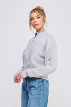 Load image into Gallery viewer, Dolman Half Zip Textured Sweater
