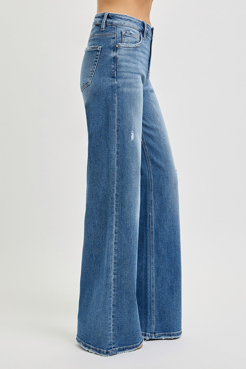 TC High Rise Wide Leg Jeans