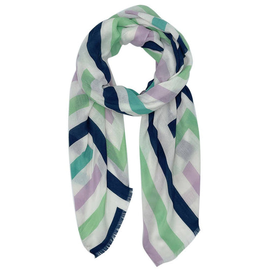 Abstract Geometric Print Scarf