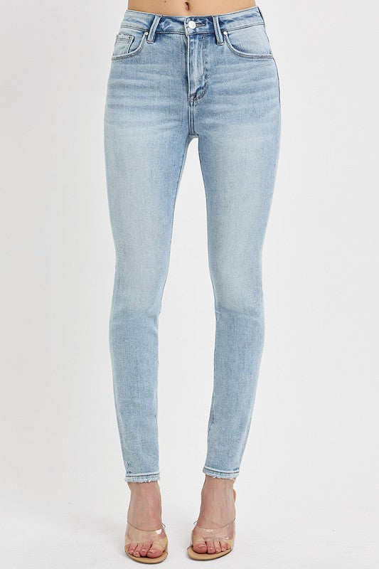 High Rise Ankle Skinny Jeans