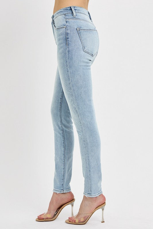 High Rise Ankle Skinny Jeans