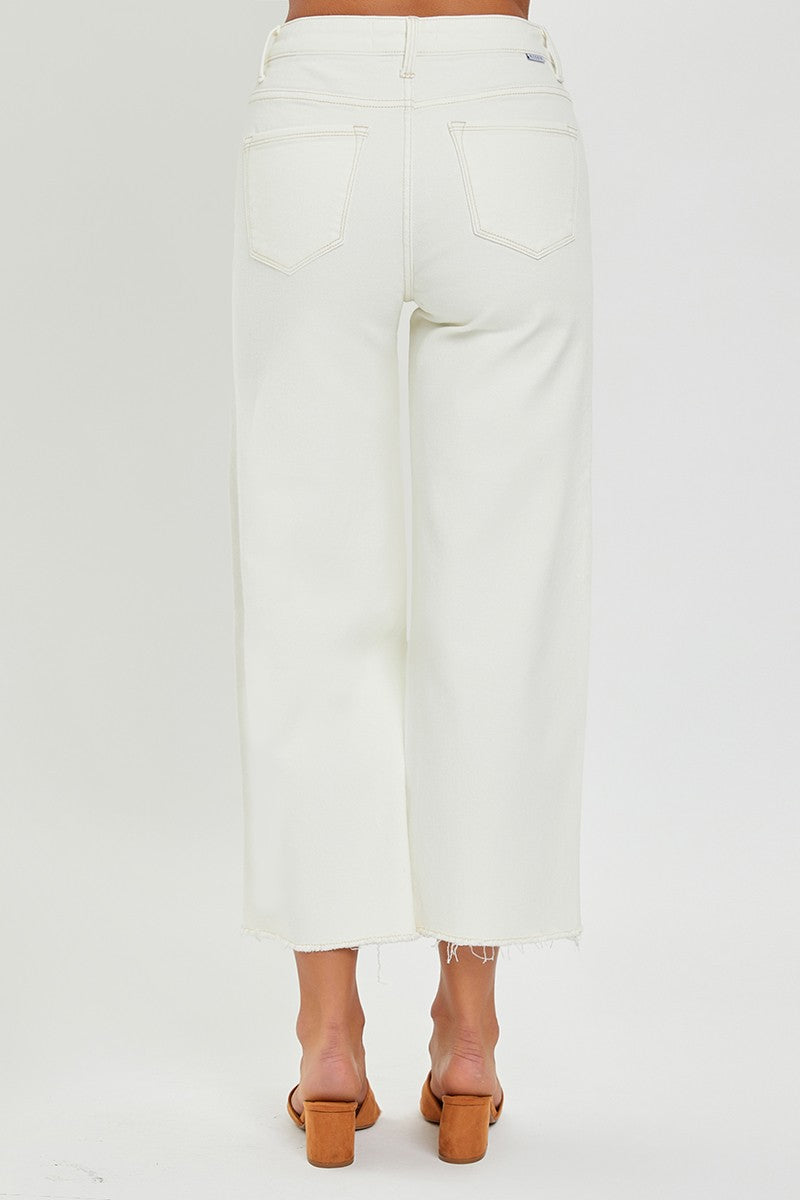 TC High Rise Crop Wide Leg Jeans