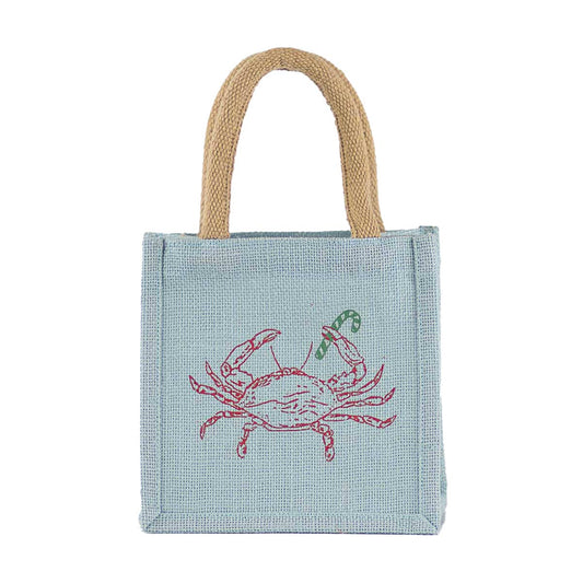 Christmas Crab Petite Gift Tote