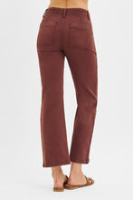 Load image into Gallery viewer, High Rise Ankle Flare Patch Pocket Pants
