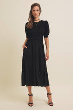 Load image into Gallery viewer, Mixed Media Sweater Midi Dress
