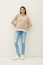 Load image into Gallery viewer, Striped Crochet Knit Sweater
