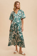 Load image into Gallery viewer, Satin Bubble Sleeve Button Down Maxi Dress
