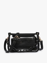 Load image into Gallery viewer, Jessica Clear Crossbody with Chain
