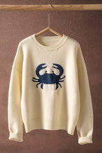 Load image into Gallery viewer, Crab Graphic Relaxed Knit Sweater
