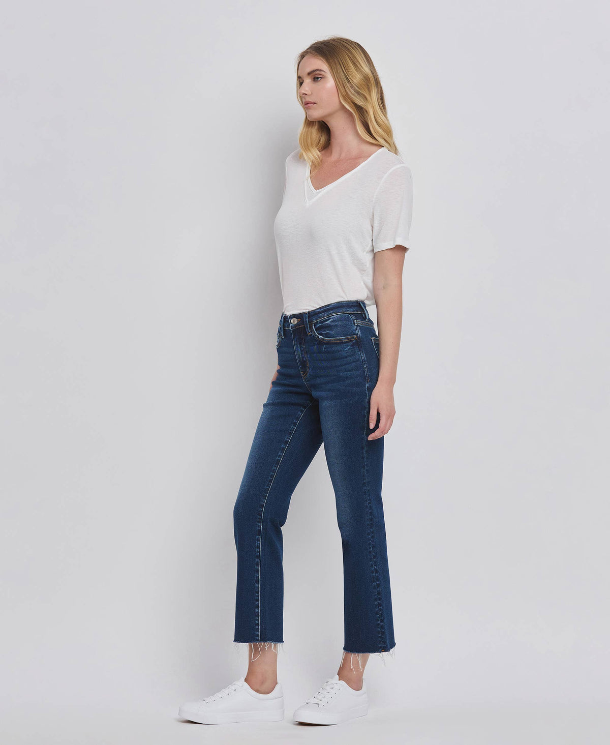 High Rise Ankle Bootcut Jeans