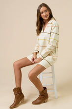 Load image into Gallery viewer, Long Sleeve Ric Rac Trim Shirt Dress
