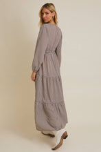Load image into Gallery viewer, Check Print Lace Trim Maxi Dress
