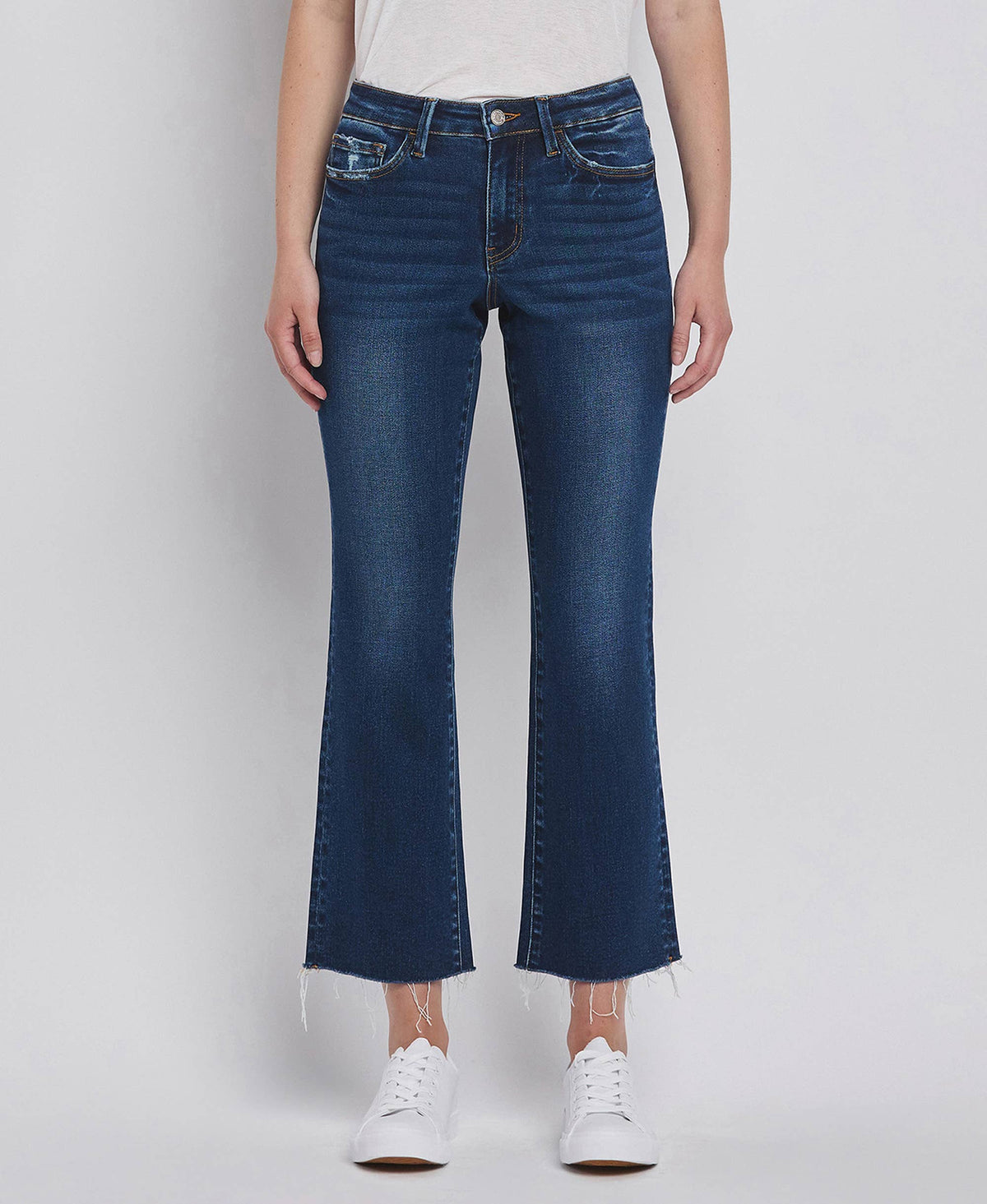 High Rise Ankle Bootcut Jeans