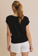 Load image into Gallery viewer, Front Knot Short Sleeve Top
