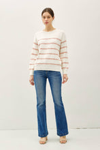 Load image into Gallery viewer, Heathered Striped Sweater
