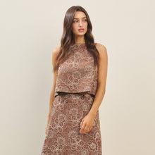 Load image into Gallery viewer, Floral Embroidered Sleeveless Top
