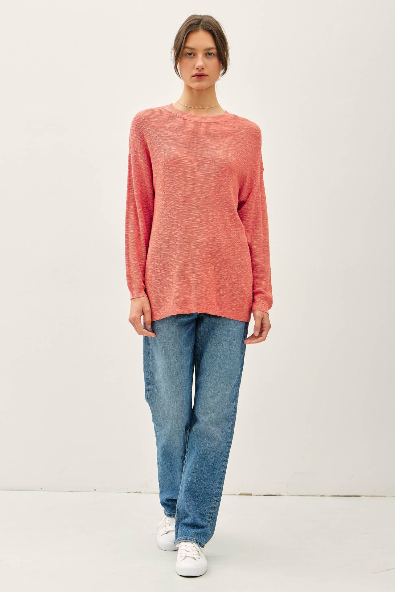 Lightweight Cotton Slub Sweater