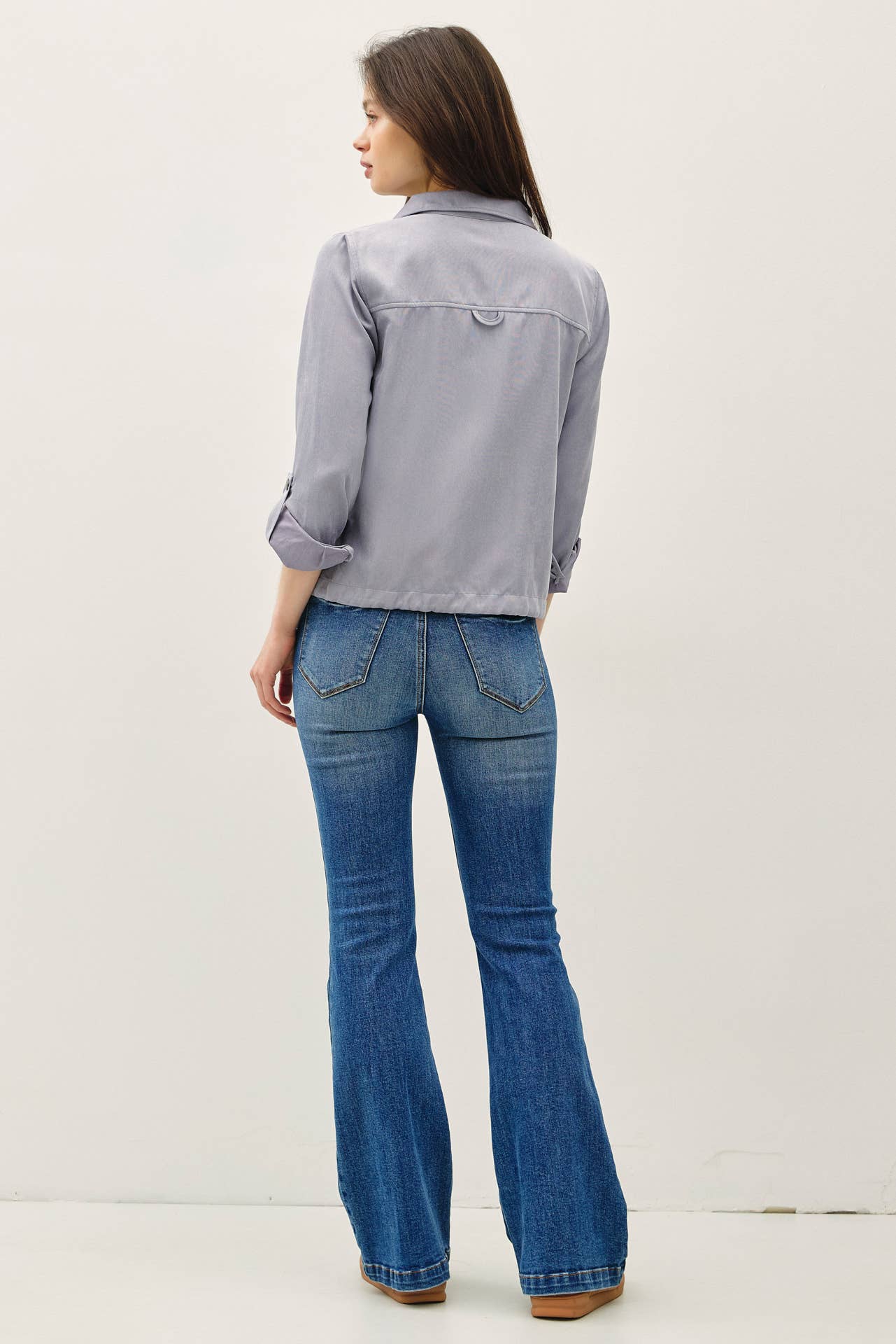 Cropped Utility Safari Jacket