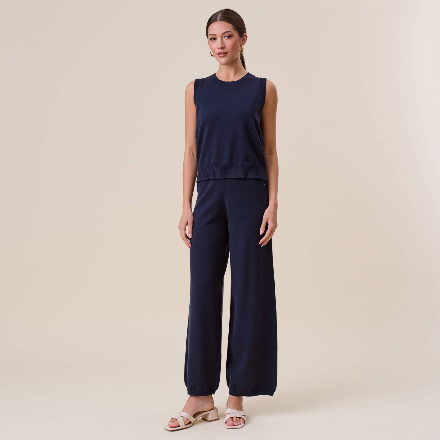 Wide Leg Sweater Pants
