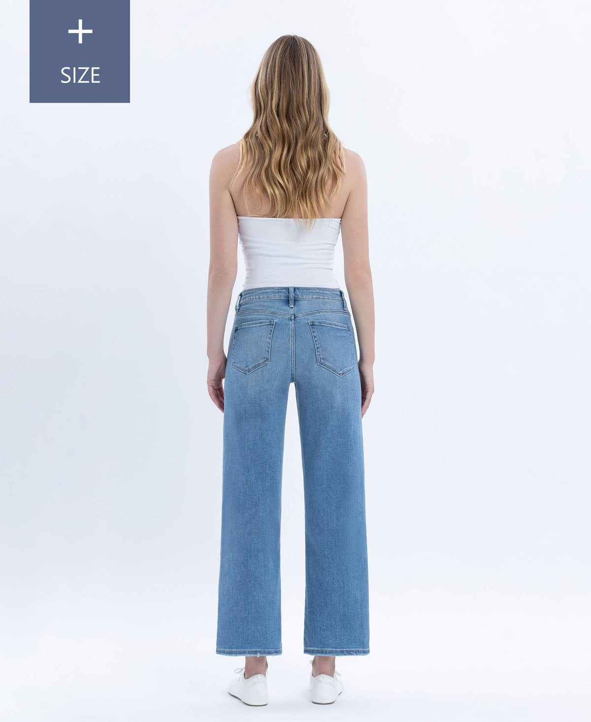 TC High Rise Wide Leg Jeans- Plus