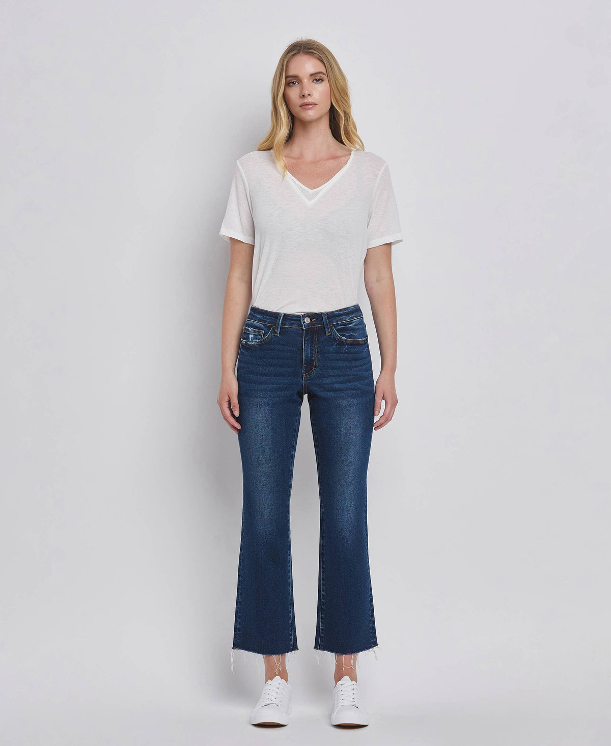 High Rise Ankle Bootcut Jeans