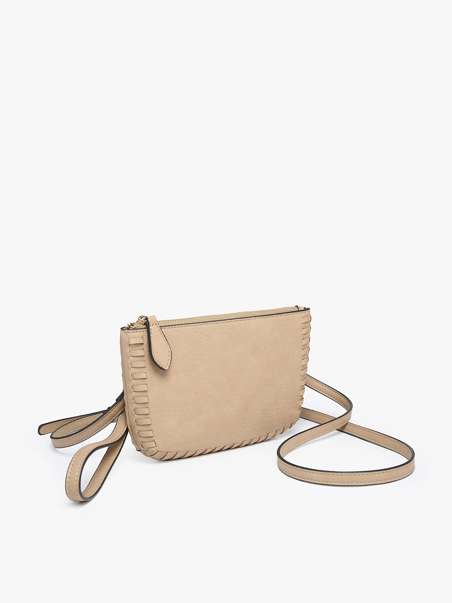 Bonnie Dual Compartment Whipstitch Crossbody