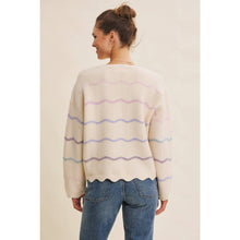Load image into Gallery viewer, Scalloped Ombre Sweater
