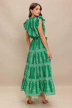 Load image into Gallery viewer, Sash Tie Ruffle Midi Dress
