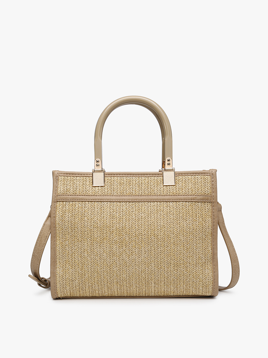 Kaya Rattan Satchel w/ Dual Handles
