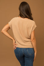 Load image into Gallery viewer, Front Knot Short Sleeve Top
