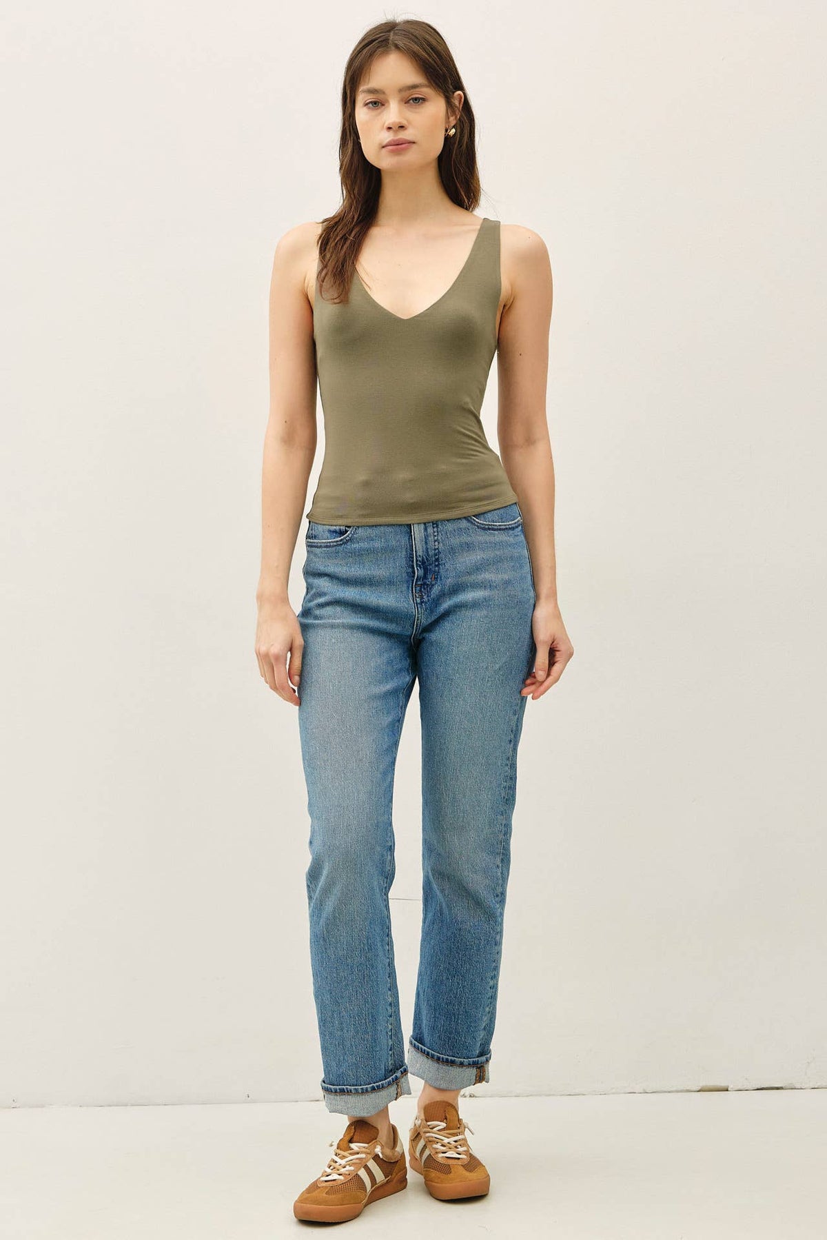 Basic Front & Back V-Neck Tank