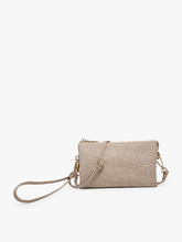 Load image into Gallery viewer, Riley Monogrammable 3 Compartment Crossbody/Wristlet
