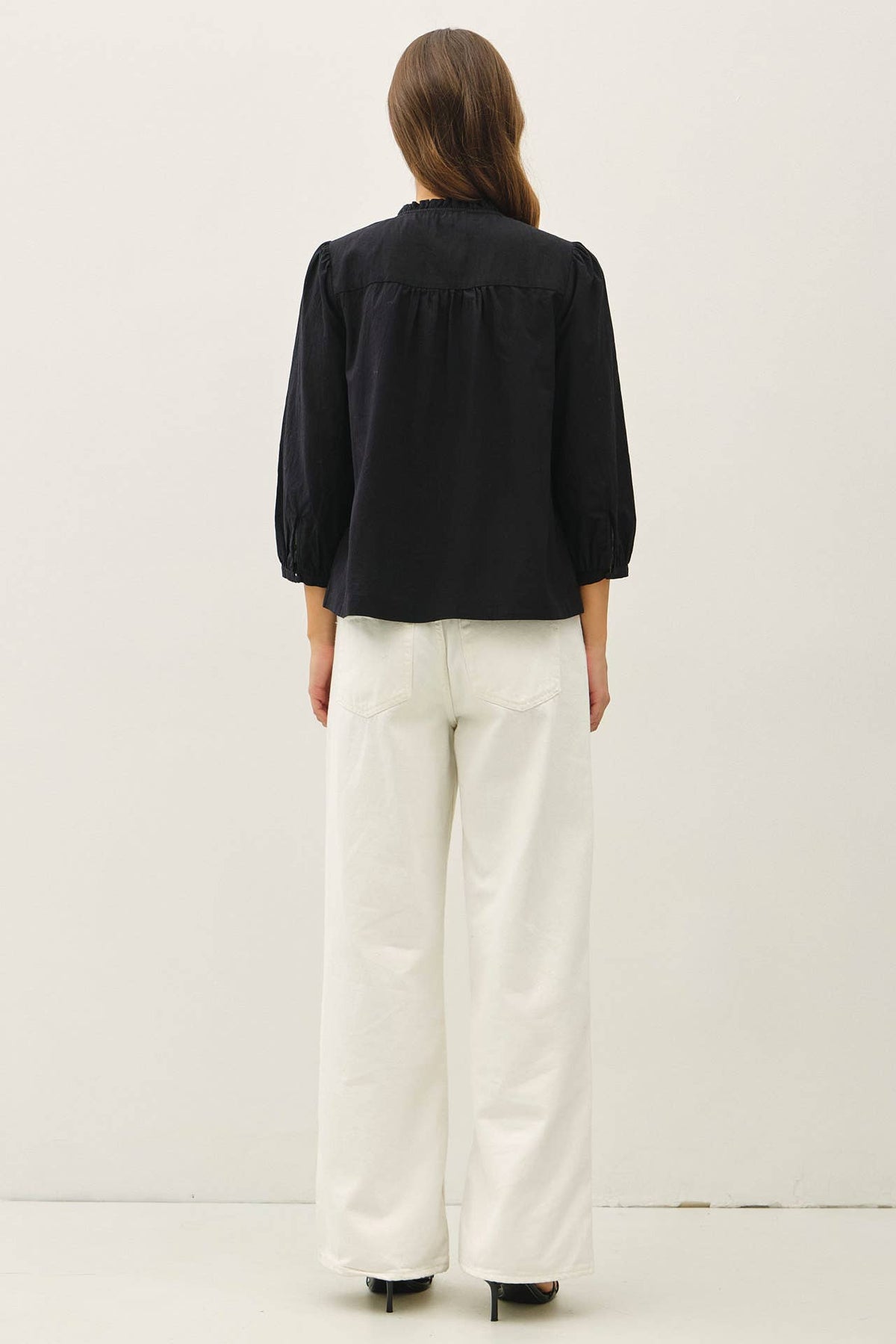 Cotton Button Up Flowy Top