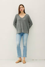 Load image into Gallery viewer, Dolman Sleeve Rolled Cuff Sweater
