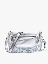 Load image into Gallery viewer, Jessica Clear Crossbody with Chain
